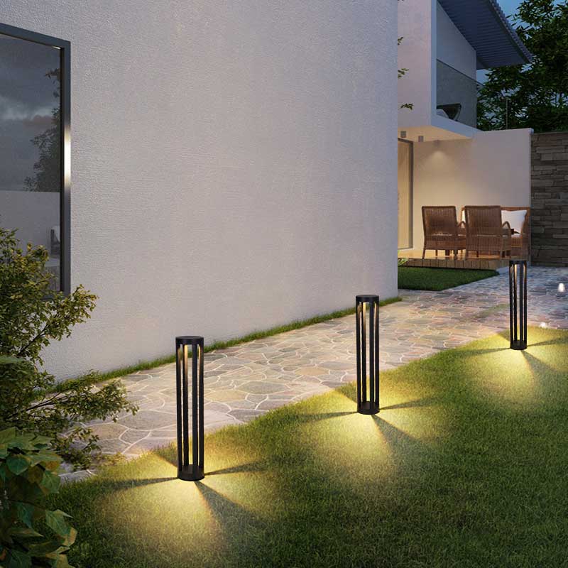 Quad-Column Quad-Sided Illuminating Multi-Height Path Lights & Bollard Lights & Lawn Lights P2