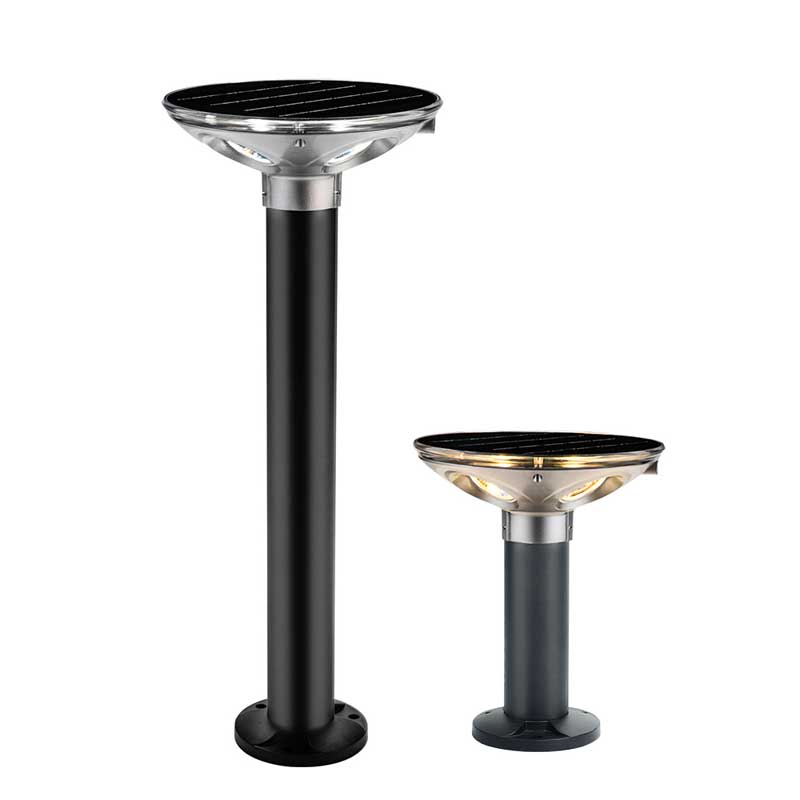 Polygonal Luminance Solar-Powered Aluminum LED Lawn Bollard Lights P1