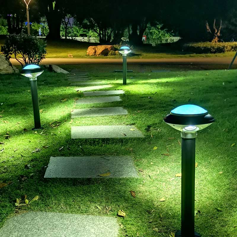Polygonal Luminance Aluminum LED Lawn Bollard Lights P2