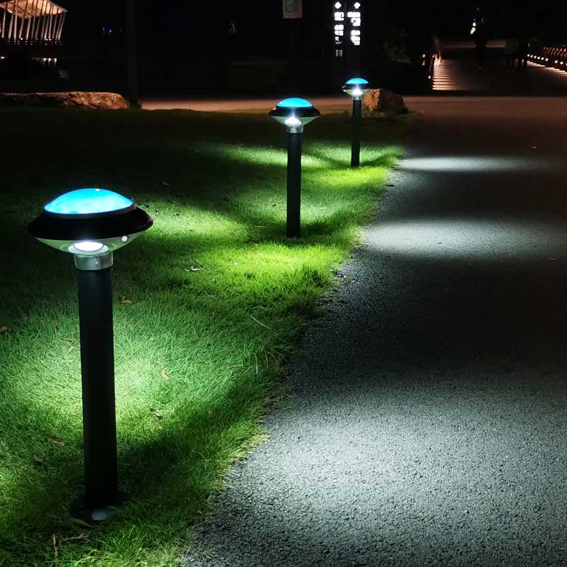 Polygonal Luminance Aluminum LED Lawn Bollard Lights P3