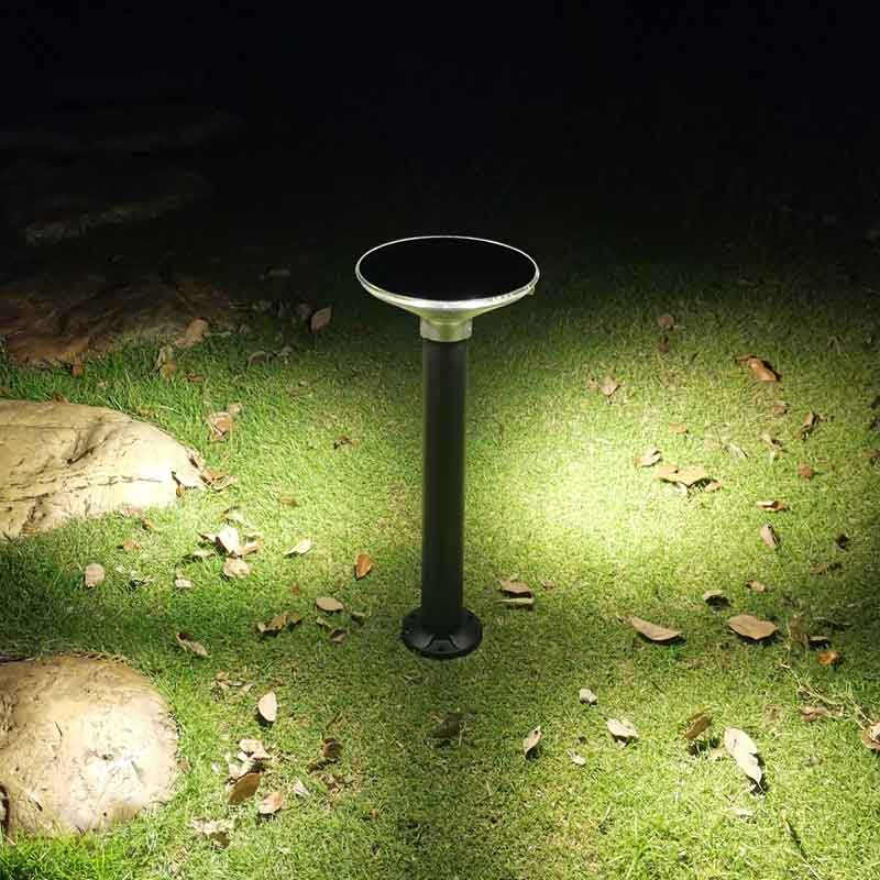 Polygonal Luminance Solar-Powered Aluminum LED Lawn Bollard Lights P3