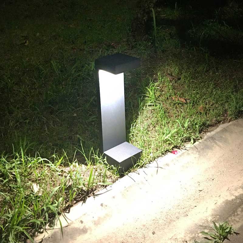 Matte Aluminum LED Modern Bollard Lights P4